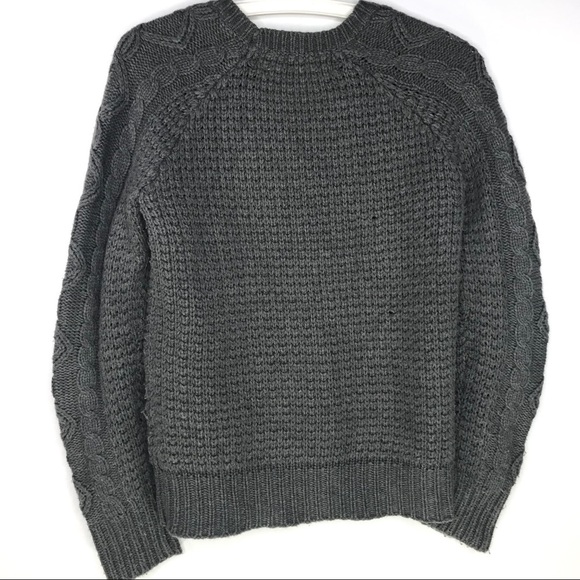 Zara Knit Charcoal Cuddly Sweater M - Picture 3 of 4